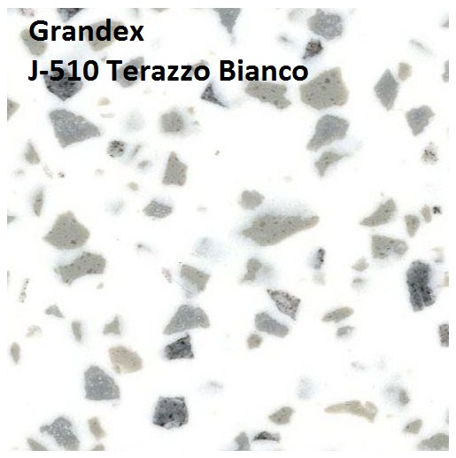 Акриловый камень Grandex J-510 Terazzo Bianco